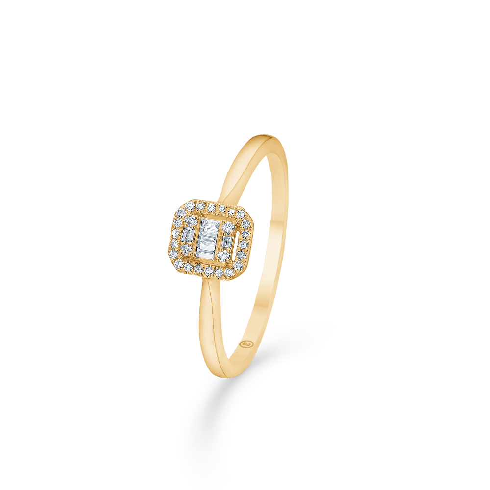 Mads Z Elizabeth 14 karat guld m diamant ring