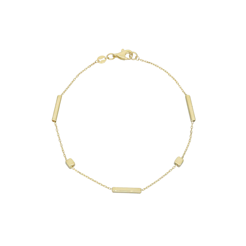 Aagaard armbånd 8 kt guld, Squares