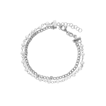 Aagaard armbånd dobbelt med ferskvandsperler