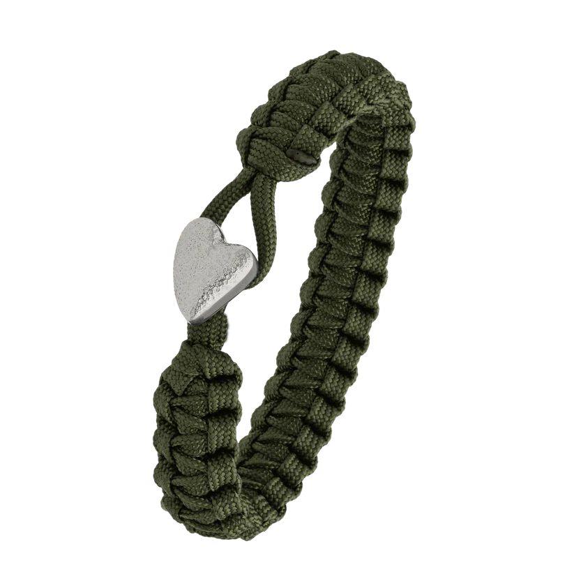 From Soldier to Soldier armbånd m. sølv hjerte lås