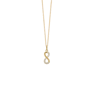 Aagaard 8 kt. uendelighedstegn i halskæde