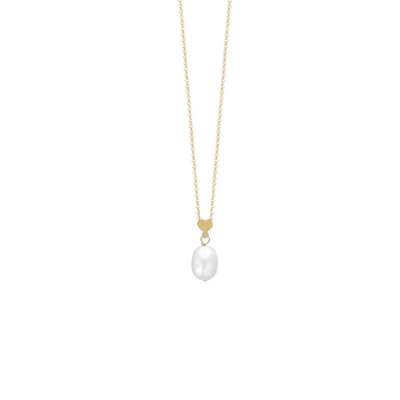 Aagaard barokperle vedhæng m. zirconia