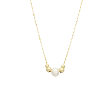 Aagaard halskæde 8 kt guld, Dots and Pearl