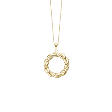 Aagaard Big Twist halskæde sølv eller forgyldt