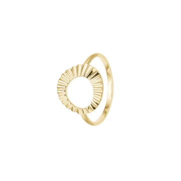 Aagaard 8 kt. guldring solskin