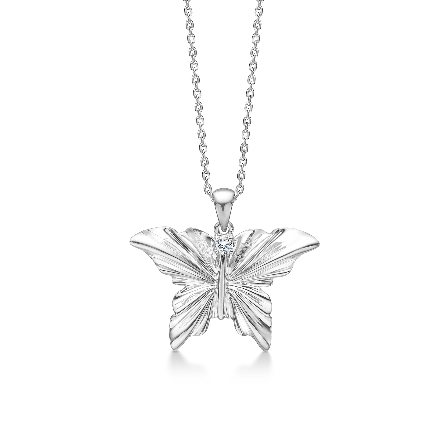 Mads Z Monarch sølv halskæde m. hvid topas