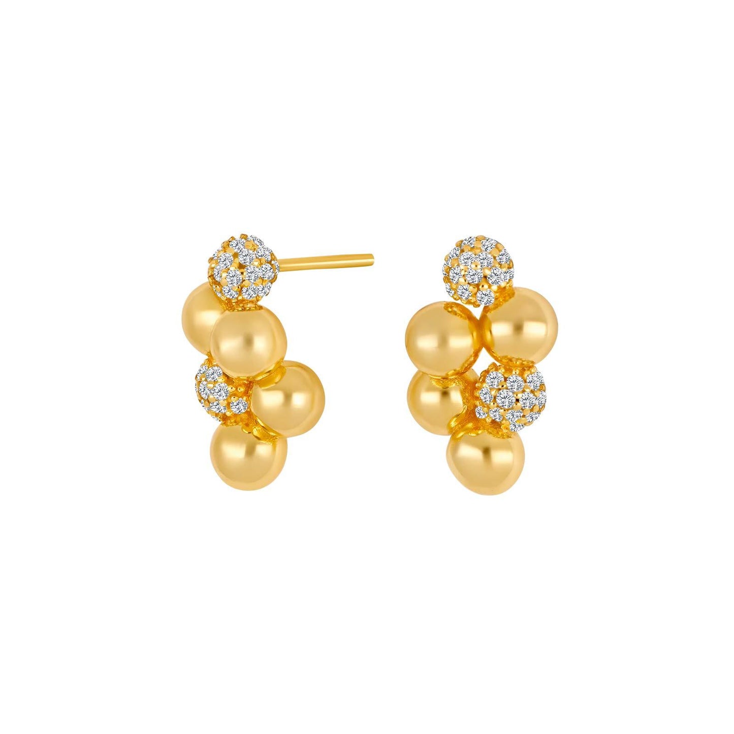 Rhd. sølv ørestikker 6 OLINANOR