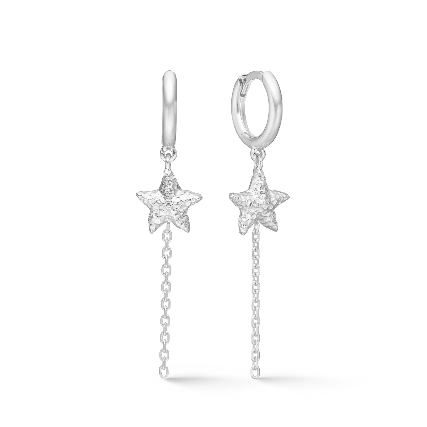 Studio Z Starfish Lustre øreringe i sølv