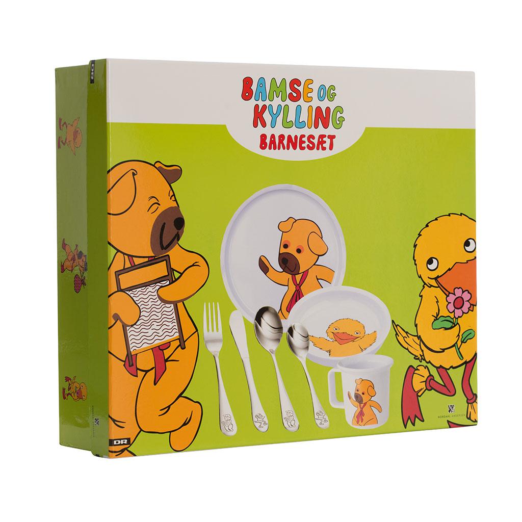 NOA Bamse & Kylling bestik og servicesæt