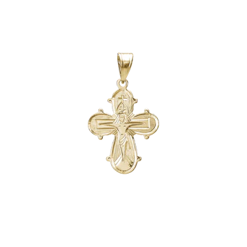 Aagaard dagmarkors i guld 17×20,5mm