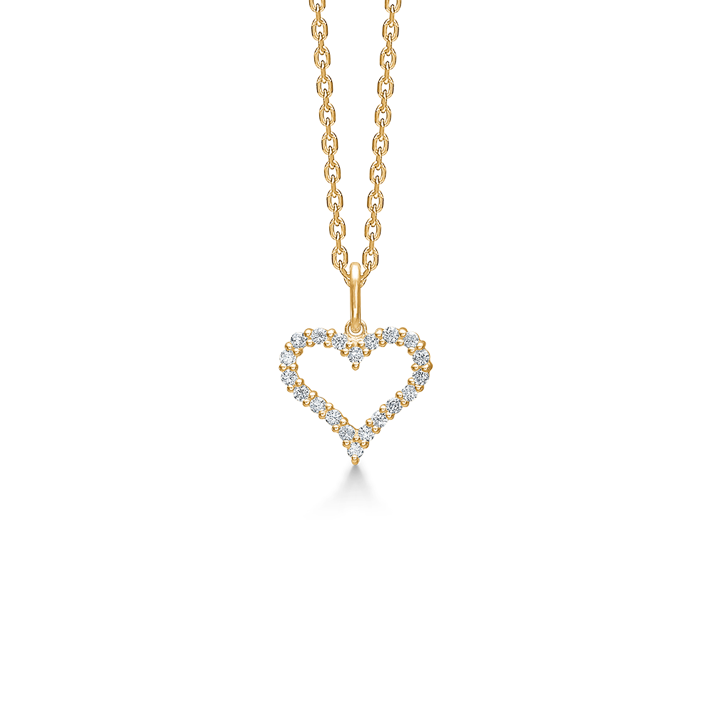Mads Z Tender Heart 14 kt vedhæng m. brillanter