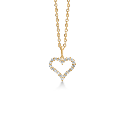 Mads Z Tender Heart 14 kt vedhæng m. brillanter