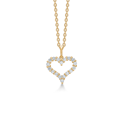 Mads Z Tender Heart 14 kt vedhæng m. brillanter