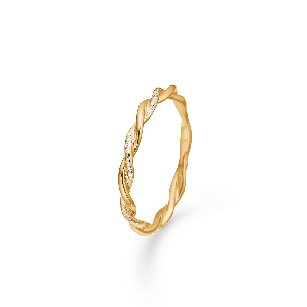 Mads Z Poetry Twist ring i 14kt. guld