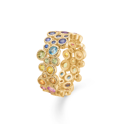 Mads Z Luxury Rainbow 14 kt ring m. ædelsten