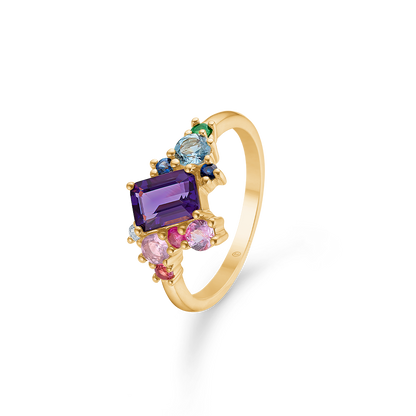 Mads Z Four Seasons - Summer 14 kt guld ring m. ægte sten og diamanter