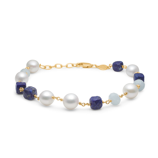 Mads Z Treasure 14 kt armbånd m. lapis