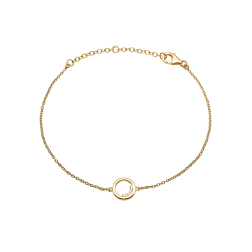 Aagaard 14 kt. guld armbånd m. zirconia