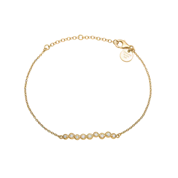 Aagaard 14kt. guld armbånd m. zirconia