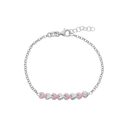 Aagaard børne armbånd m. pink hjerter