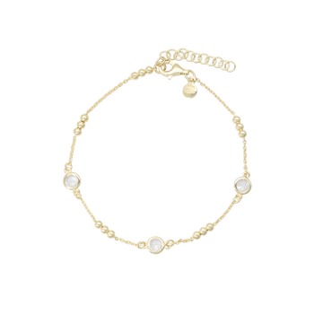 Aagaard armbånd m. kugler og zirkornia
