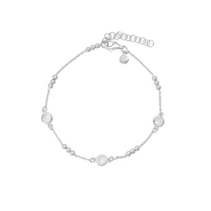 Aagaard armbånd m. kugler og zirkornia
