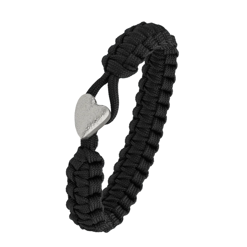 From Soldier to Soldier armbånd m. sølv hjerte lås