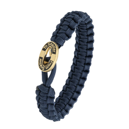 From Soldier to Soldier armbånd m. forg lås m. sort tekst