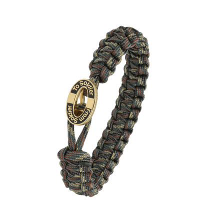 From Soldier to Soldier armbånd m. forg lås m. sort tekst