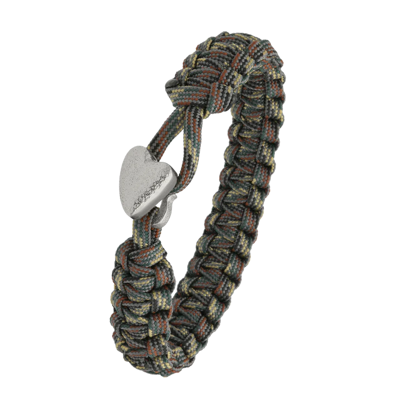 From Soldier to Soldier armbånd m. sølv hjerte lås