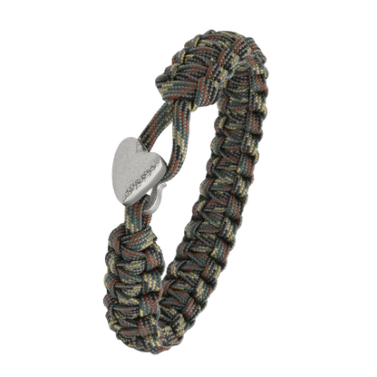 From Soldier to Soldier armbånd m. sølv hjerte lås