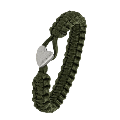 From Soldier to Soldier armbånd m. sølv hjerte lås