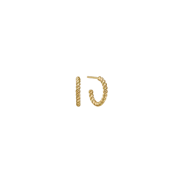 Aagaard snoet guldøreringe i 14kt rødguld