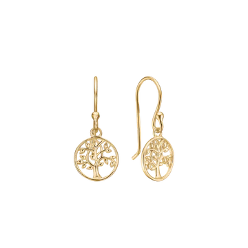 Aagaard livets træ ørehængere i 8kt. guld
