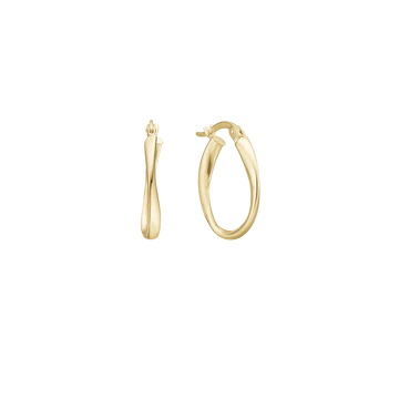 Aagard 8 kt. guld creol 20×15 mm