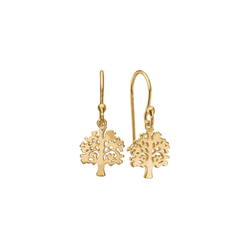 Aagaard Livets træ blanke ørehænger