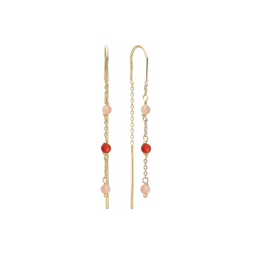 Aagaard ørehænger m. agat og månesten