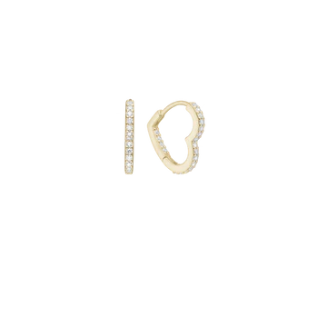 Aagaard Heart creoler m. zirkonia