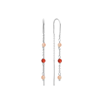 Aagaard ørehænger m. agat og månesten