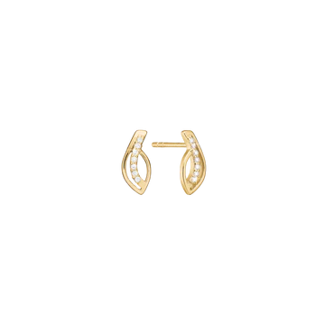 Aagaard ørestikker i 8kt guld m. zirkonia