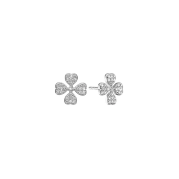 Aagaard firkløver ørestikker med zirkonia