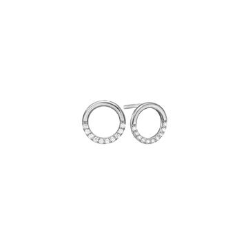 Aagaard runde ørestikker med zirkonia