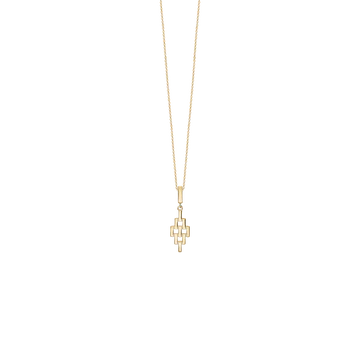 Aagaard halskæde i 8 kt. guld m. mursten