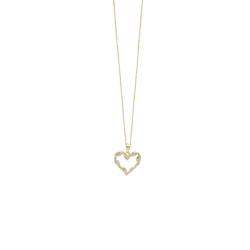 Aagaard halskæde 8 kt guld, bamboo heart