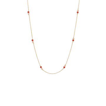 Aagaard halskæde m. agat og månesten