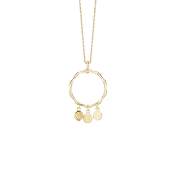 Aagaard Happy coins halskæde sølv eller forgyldt