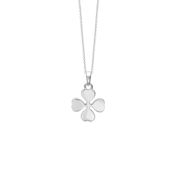 Aagaard halskæde m. blank firkløver