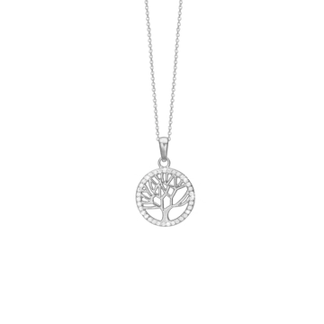 Aagaard halskæde Livets træ med zirkonia