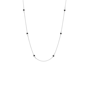 Aagaard halskæde m. onyx og grøn amazonite