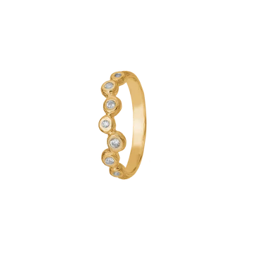 Aagaard 14kt. guld ring m. zirkonia